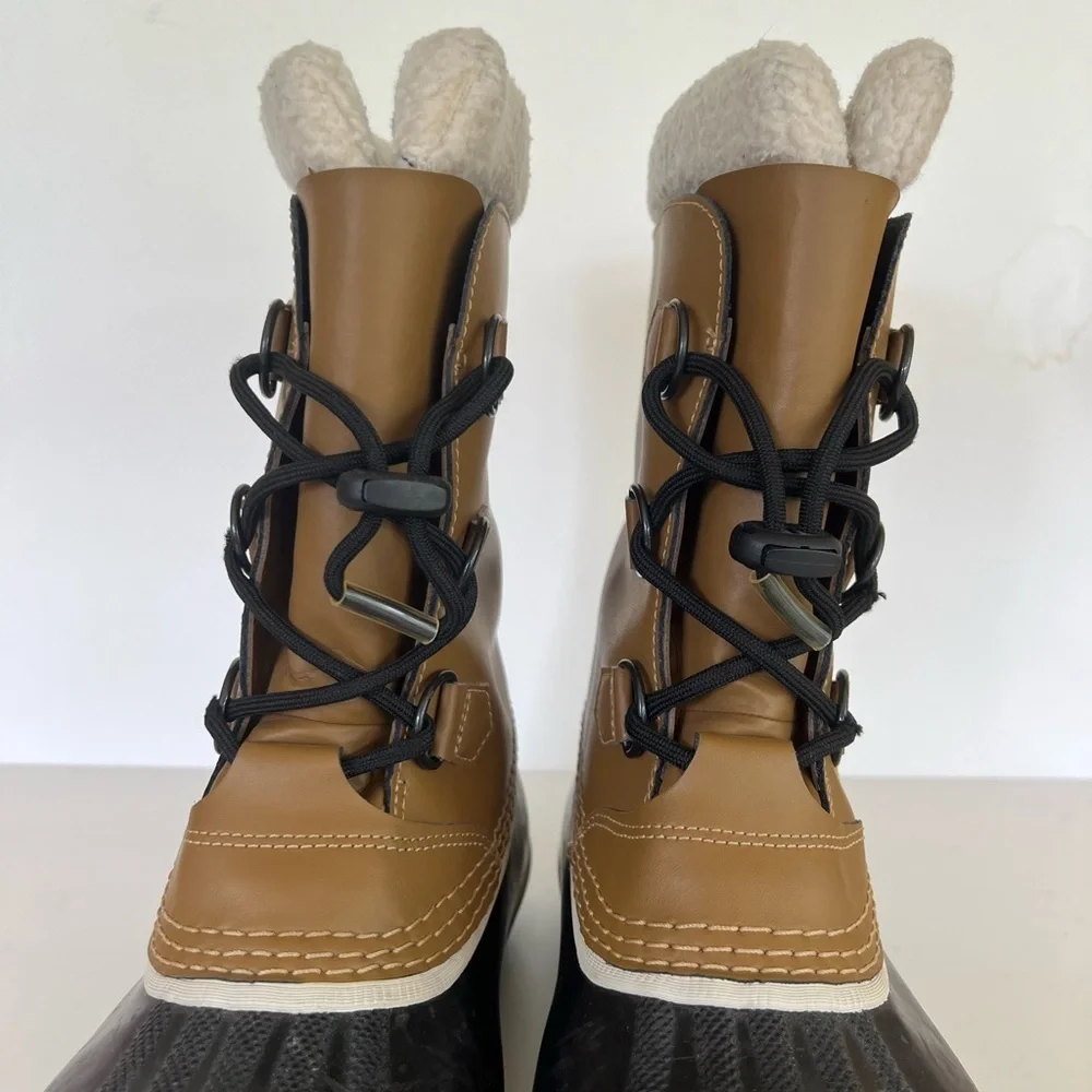 Sorel Youth Caribou Leather Winter Boots in 